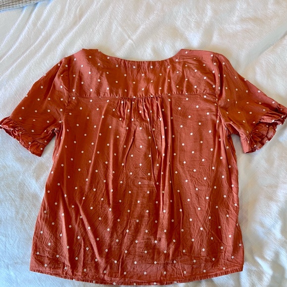 Madewell polka dot button down top - Picture 4 of 4